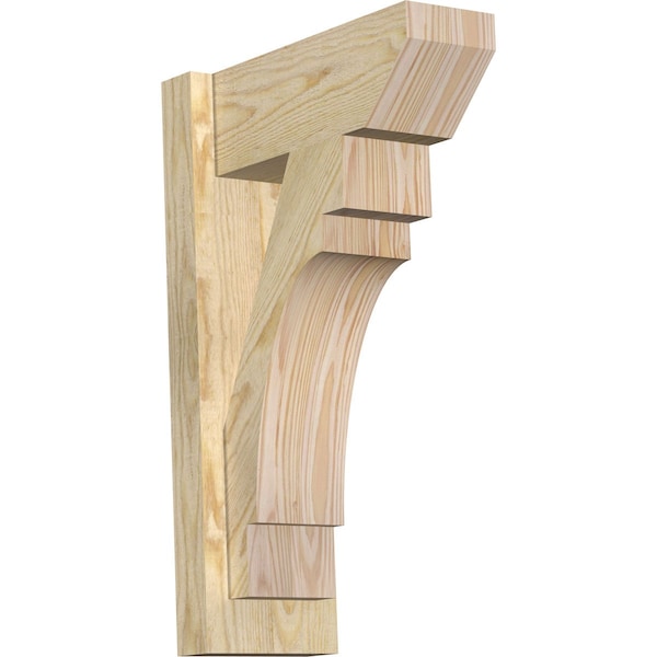 Ekena Millwork Merced Slat Rough Sawn Outlooker, Douglas Fir, 6"W x 14"D x 22"H OUT06X14X22MRC06RDF - main